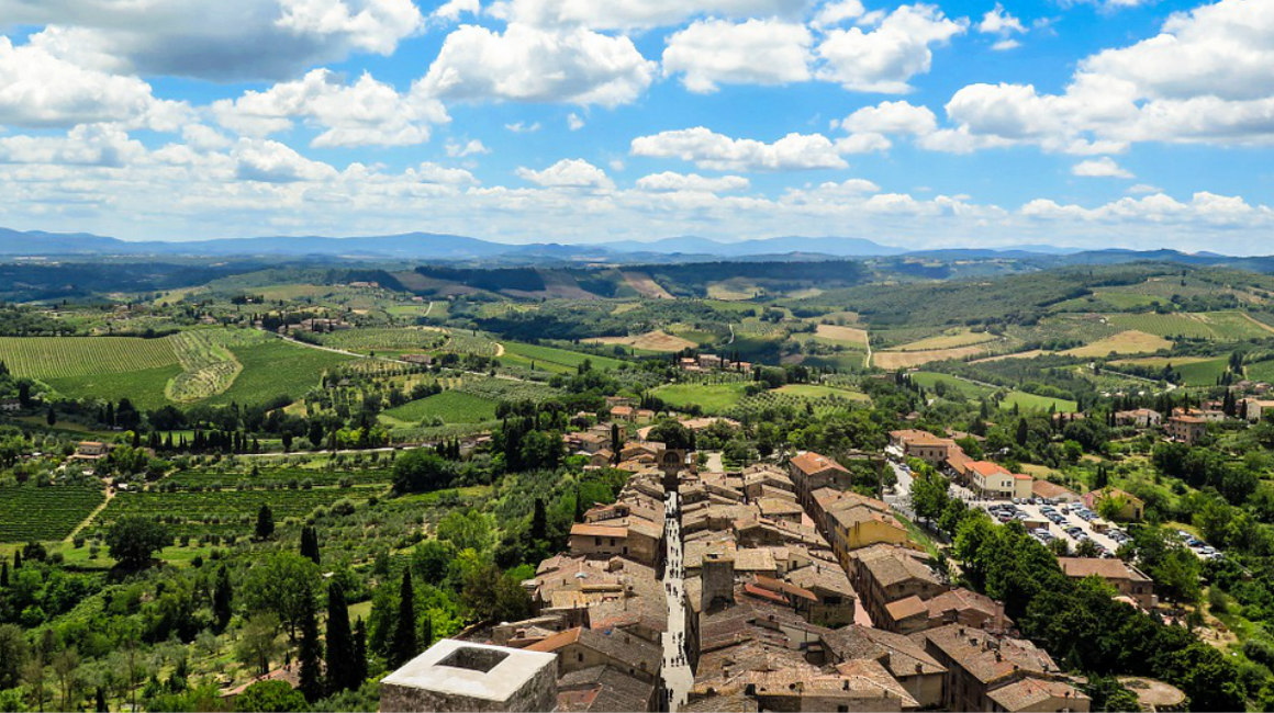 Bicycle touring the Tuscany