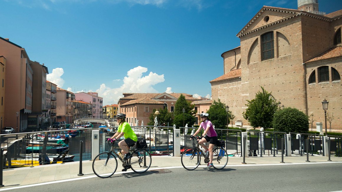 Bike Across Italy - Cycling out of Chioggia