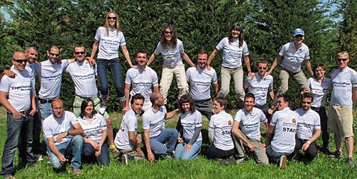 European Staff at the ExperiencePlus! Headquarters in Italy