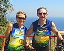 Sari and Jim along the Costa Brava in Spain.