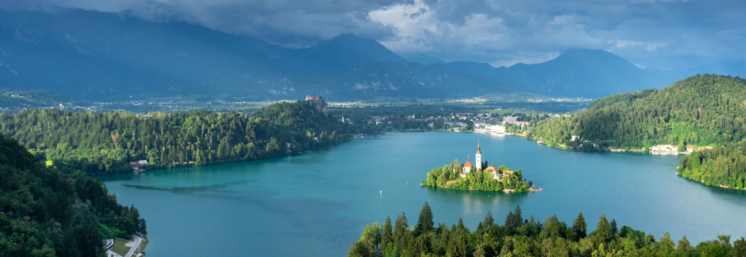 Bicycle to gorgeous Lake Bled in Slovenia
