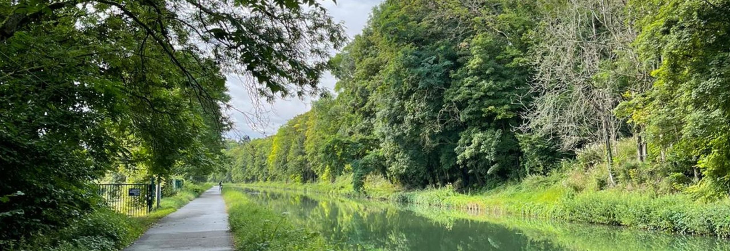 Biking on the Seine in France