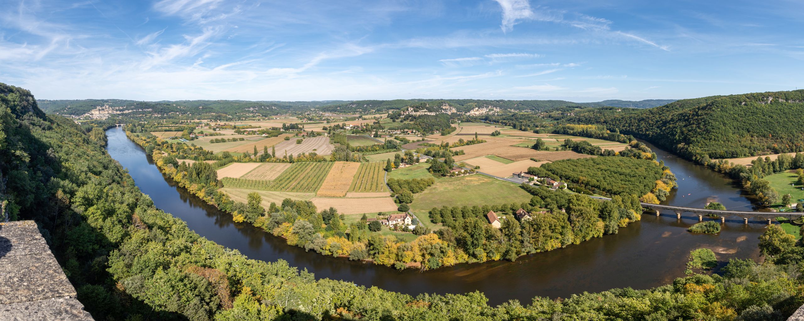 The Dordogne River valley through France is best seen by bicycle