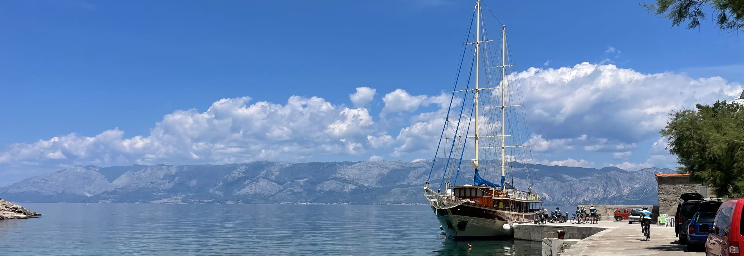 The Tajna Mora - our boat while on this bike and boat tour in Croatia.